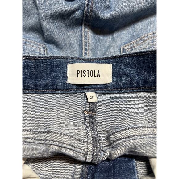 Pistola Lennon Jean Sunny Wash High Rise Raw Hem Denim Originally $158 Size 27 - Picture 7 of 8